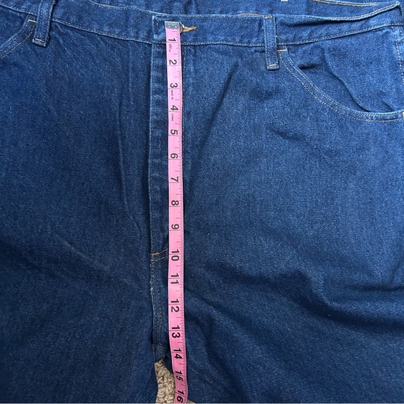 Men’s Rustler Dark Wash Denim Regular Fit Jeans Size 42x32 |C65 - Picture 7 of 12